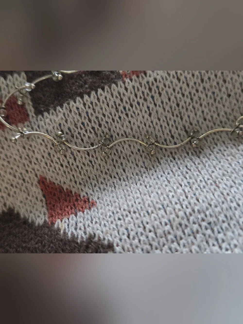 Silver-Tone Delicate Chain Anklet- Lightweight Accent